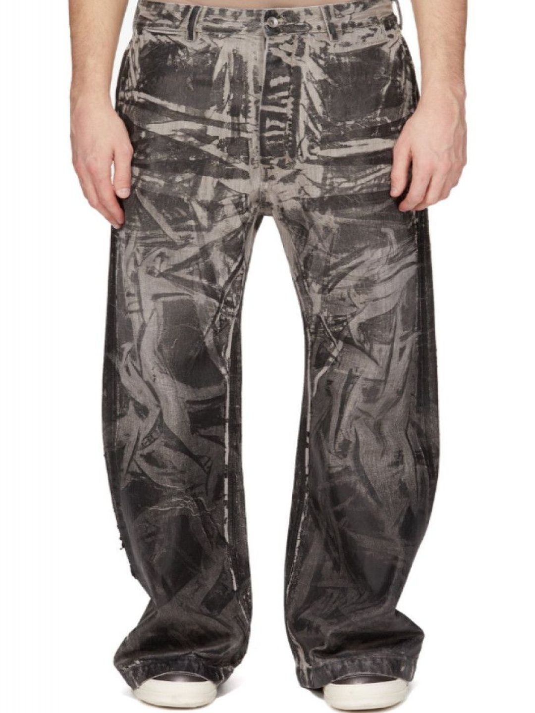 rick owens Dark Grey Loose Jeans-picture-32