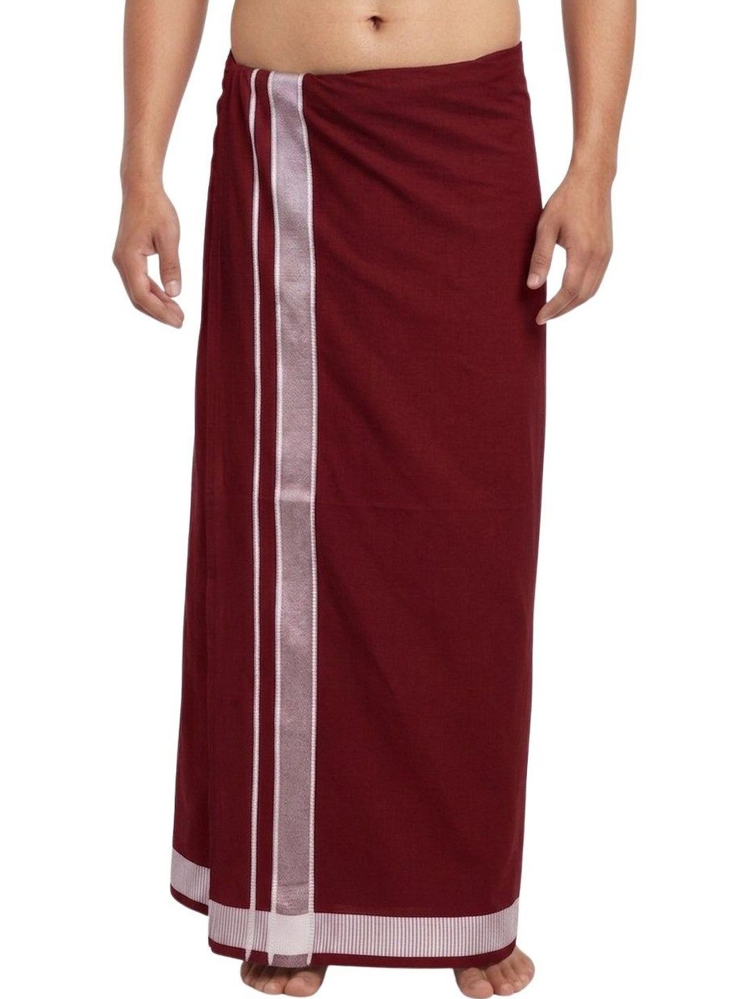 Sharan Elegance Men Striped Cotton Dhoti Dhotis-picture-50