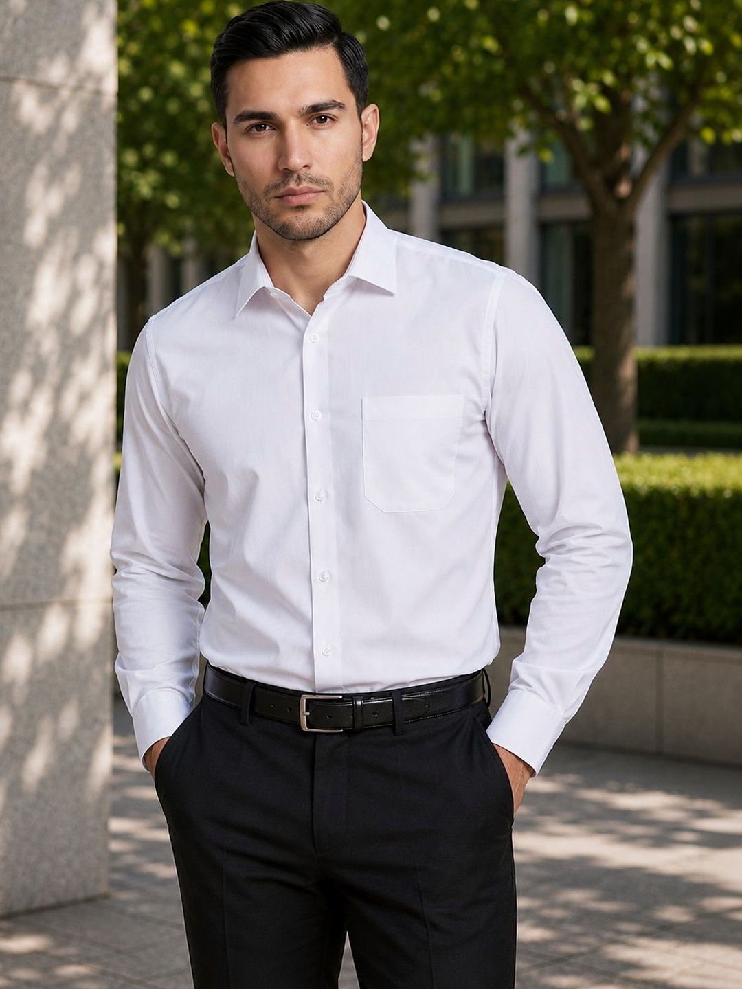 Roadster Men Classic Formal Shirt-image-46