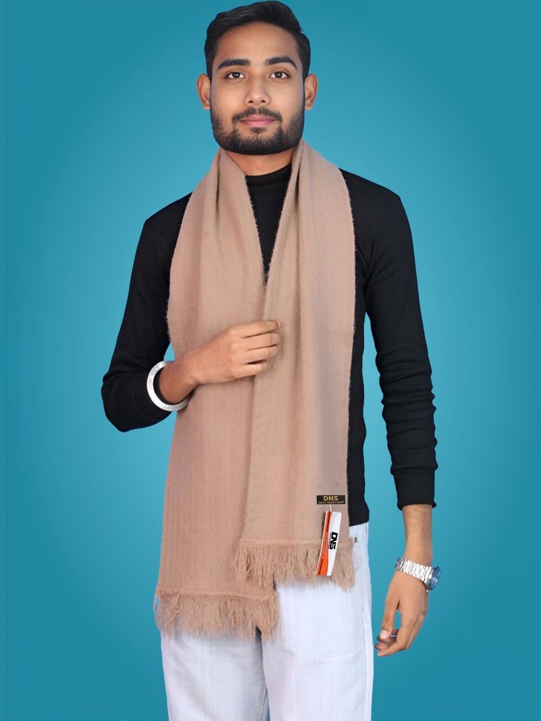 Daily Needs Shop Men Merino Wool Mufflers-image-13