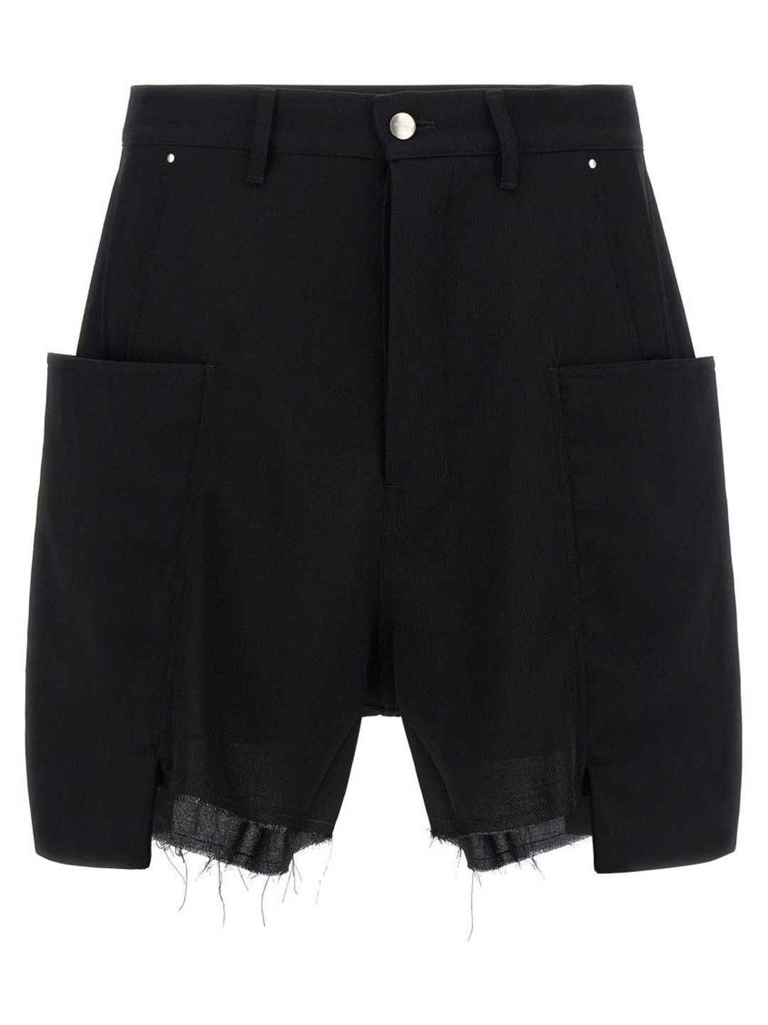 Rick Owens Black Solid Shorts-picture-25