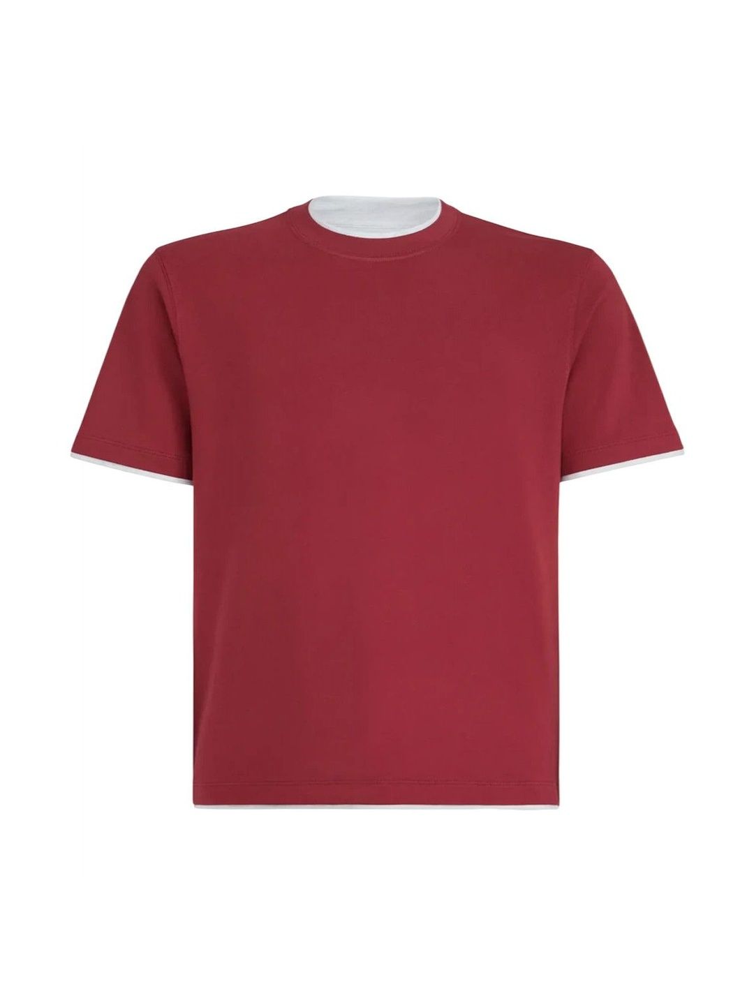 brunello cucinelli Red Crew Neck T-shirt-picture-48