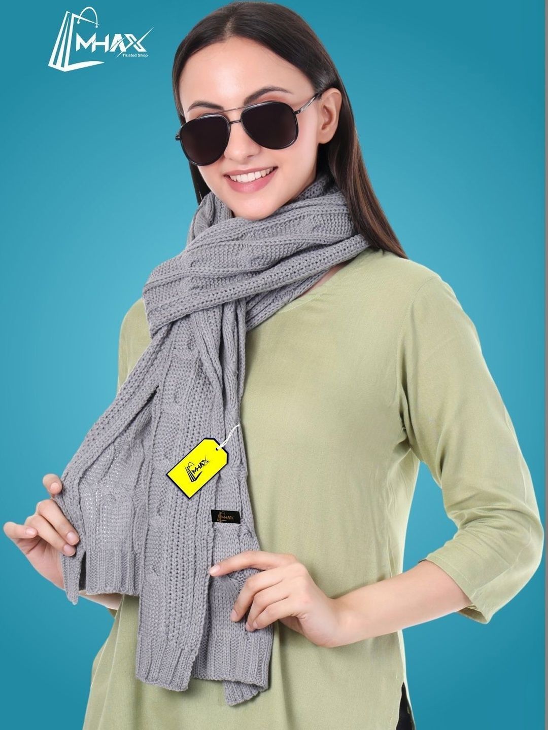 MHAX Women Woven Design Shawl-image-39