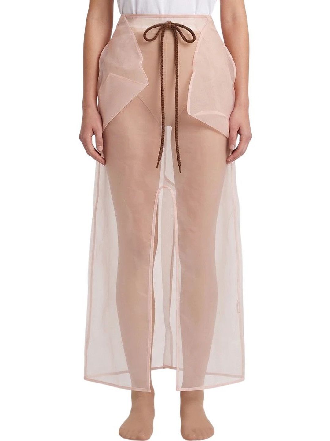 Simone Rocha Pink Brown Midi Skirt-picture-11