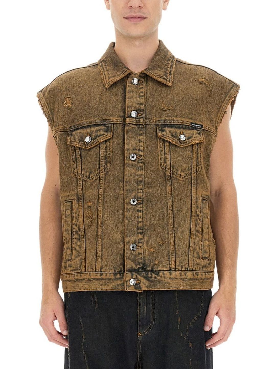 dolce & gabbana Multicolor Distressed Vest-picture-13