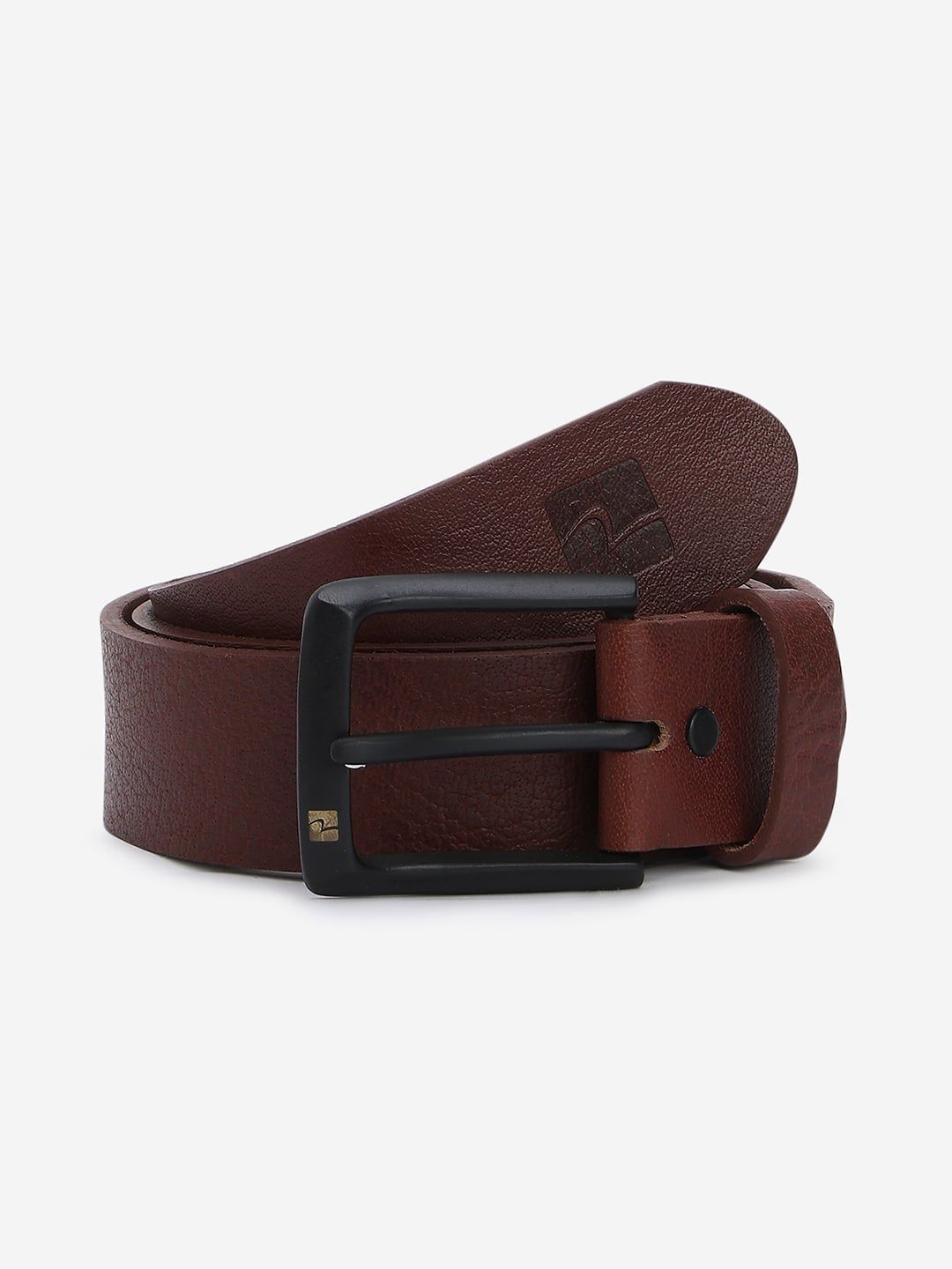 SPYKAR Men Textured Leather Belt-image-45