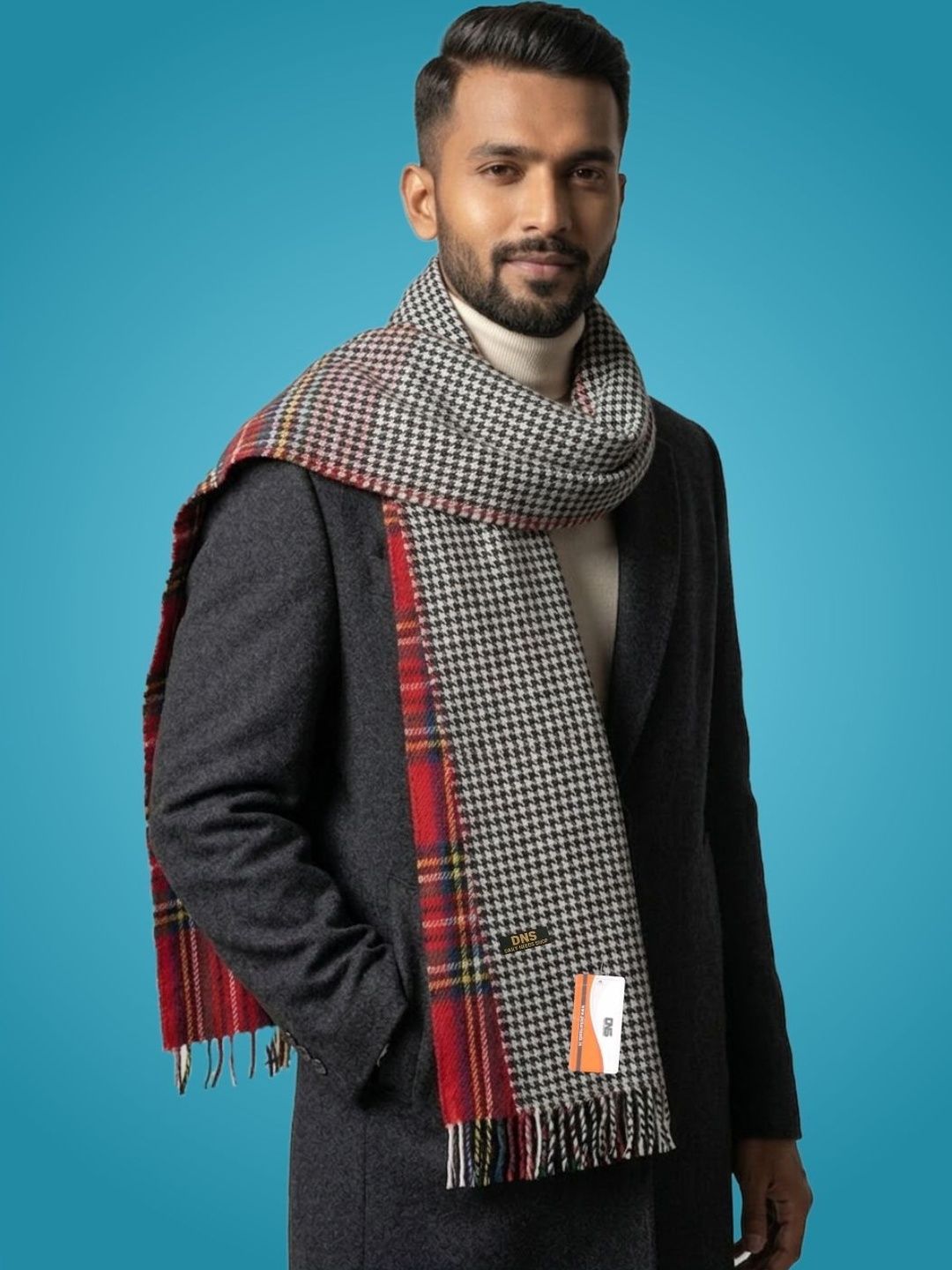 Daily Needs Shop Men Patterned Merino Wool Mufflers-image-16