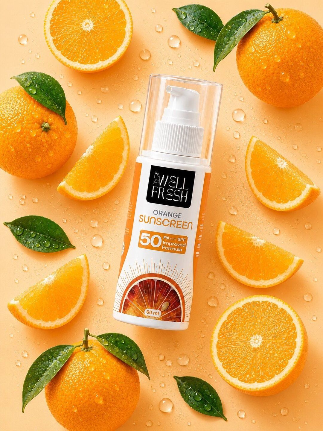 WELLFRESH Orange Sunscreen SPF 50 PA+++ - 60 ml-picture-27