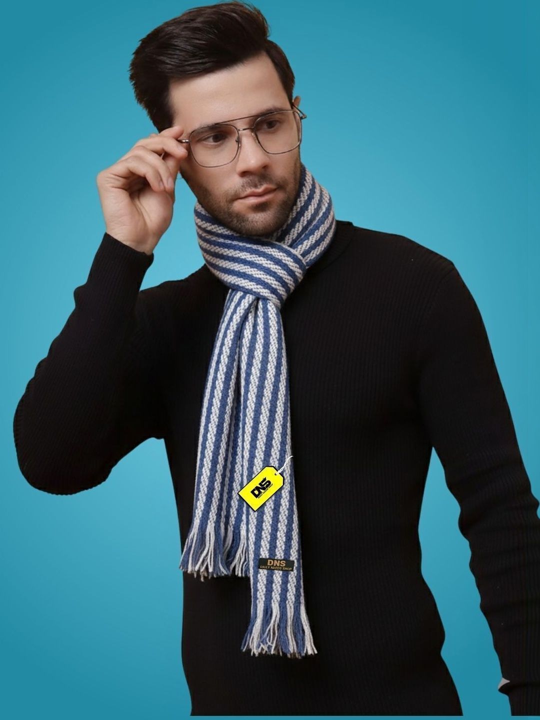Daily Needs Shop Men Striped Merino Wool Mufflers-image-15