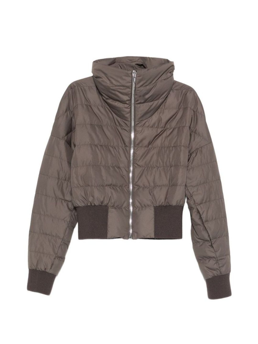 Moncler Grey Quilted Jacket-image-0