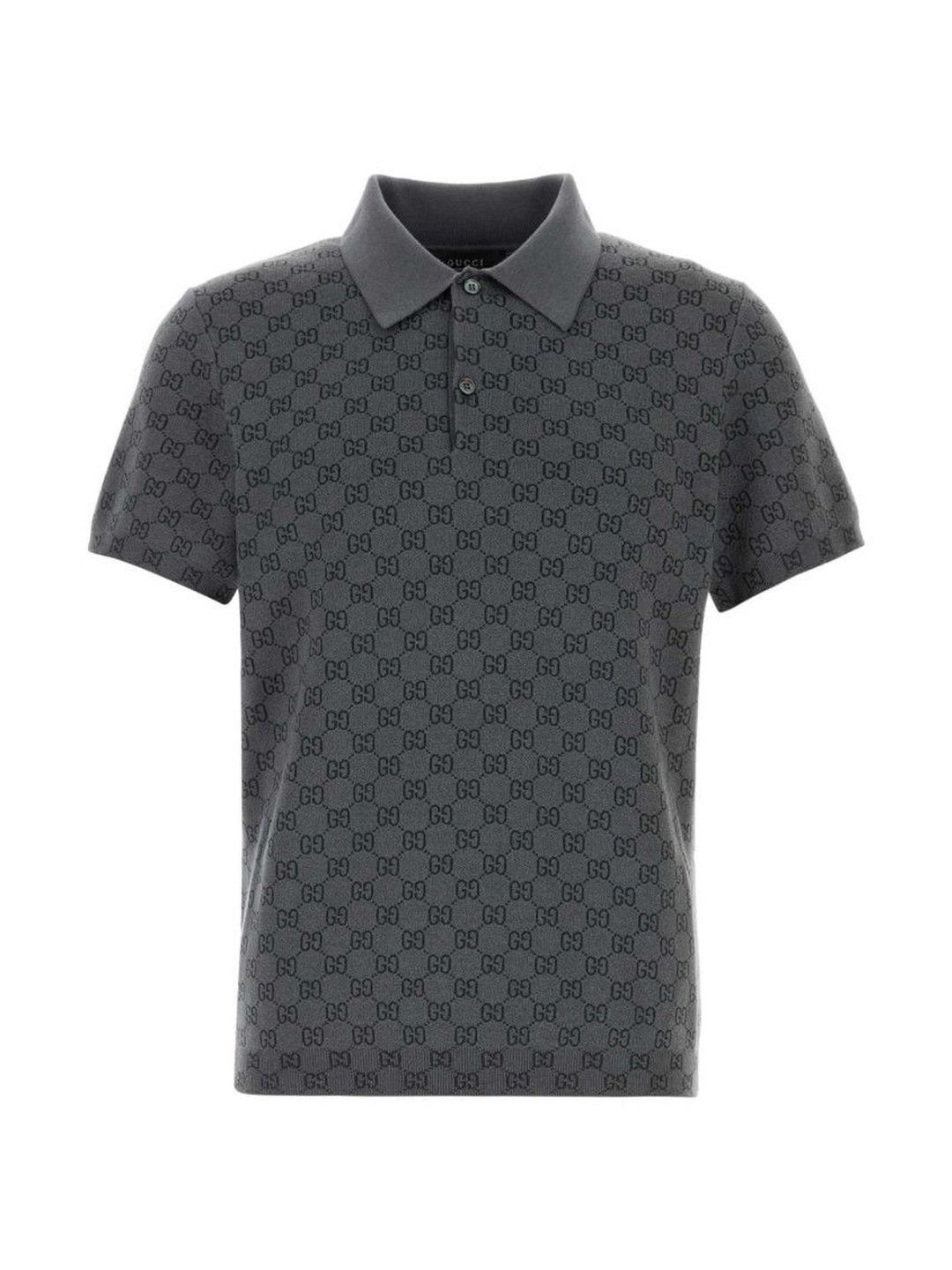 Grey Shirt Collar Polos-image-42