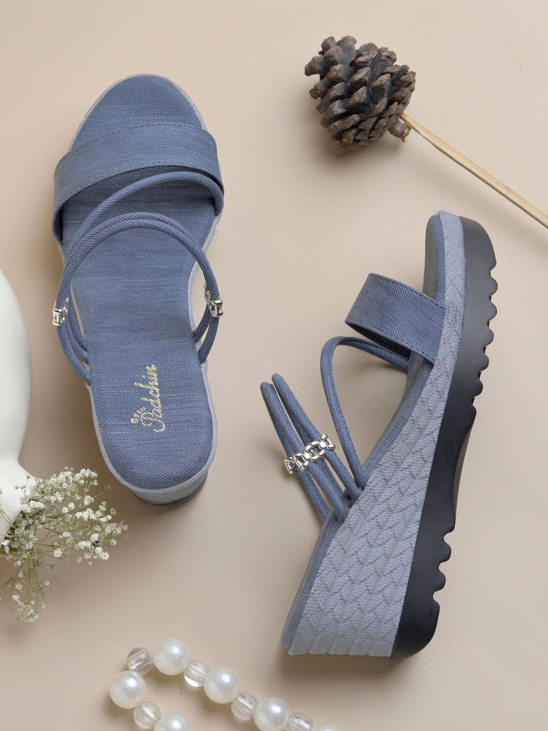 Padchin Textured Wedge Sandals-image-27