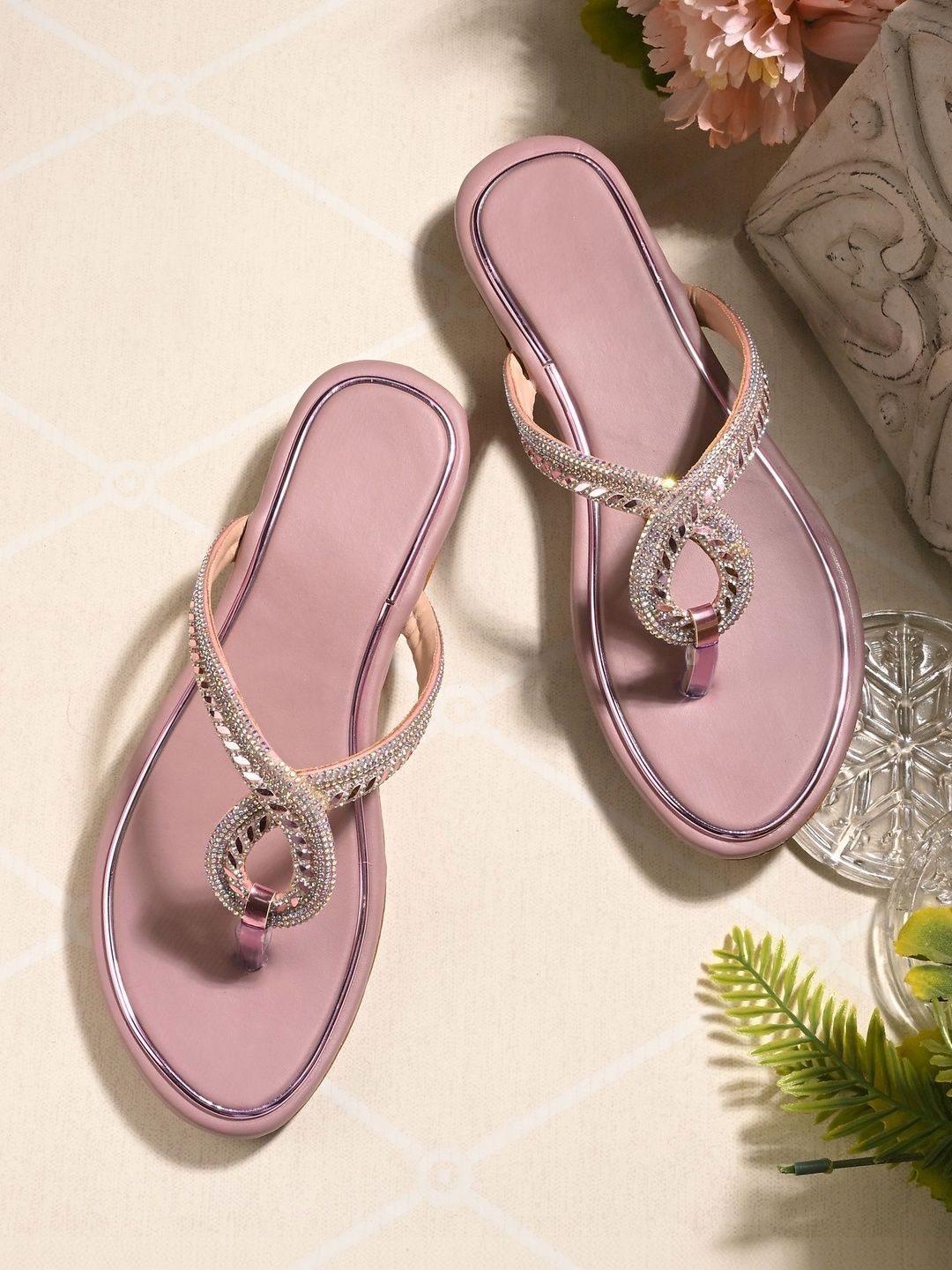 CORSICA Women Embellished Open Toe Flats-image-32