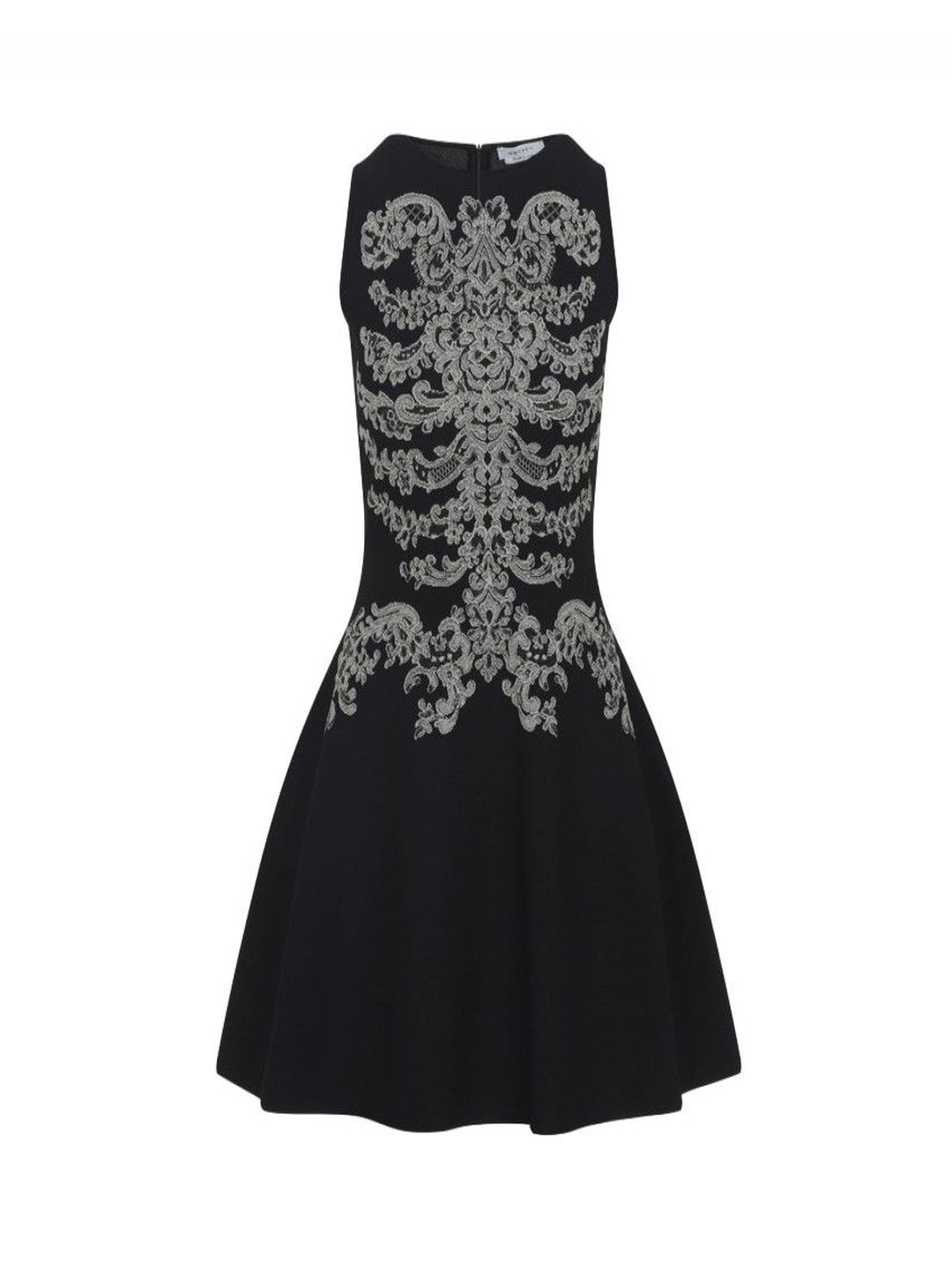Alexander McQueen Black Round Neck Mini Dress-picture-17