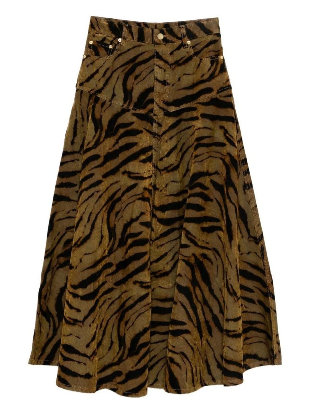 Ganni Brown Printed Skirt-picture-30