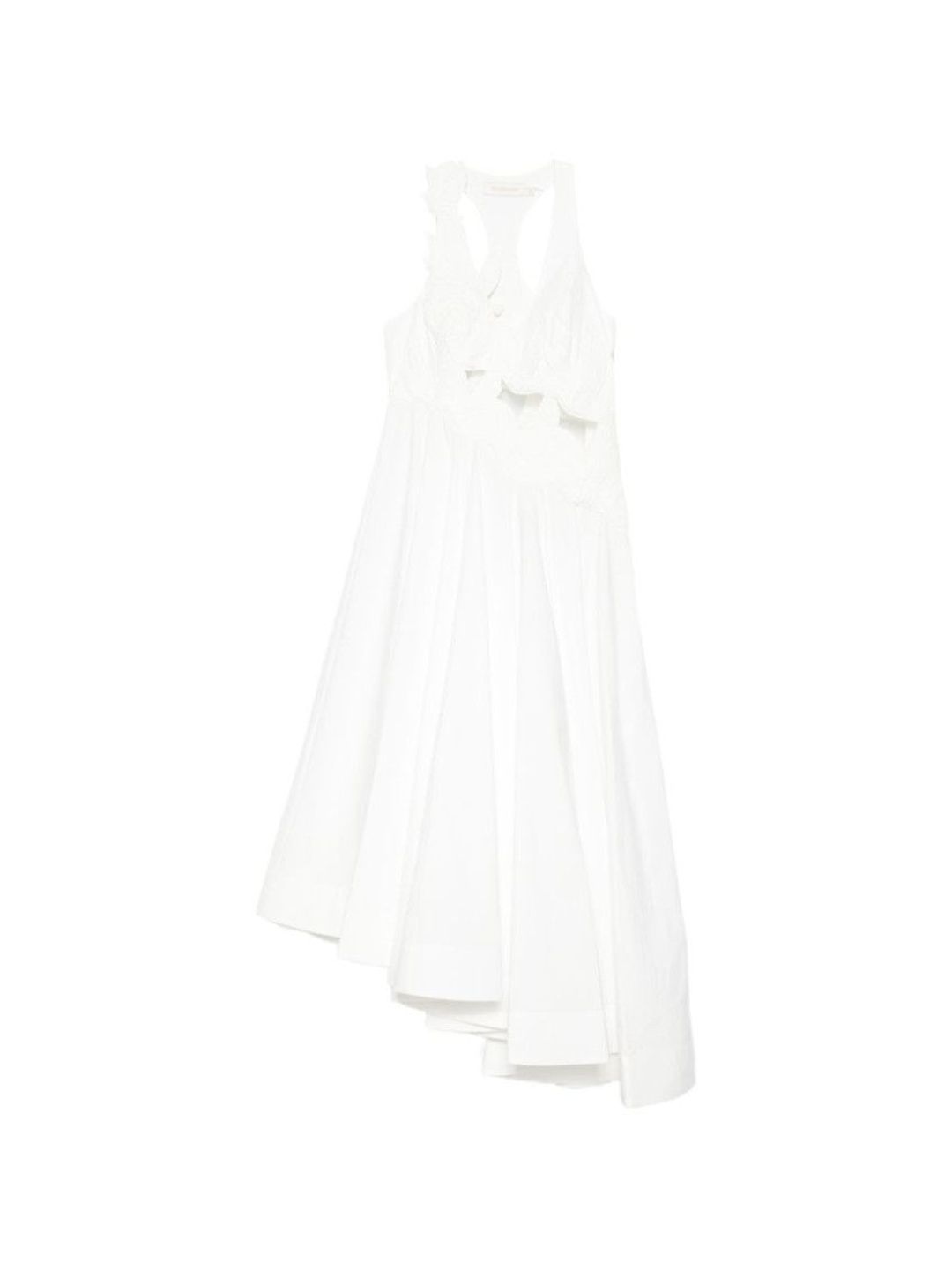 Zimmermann White Cotton Midi Dress-image-14