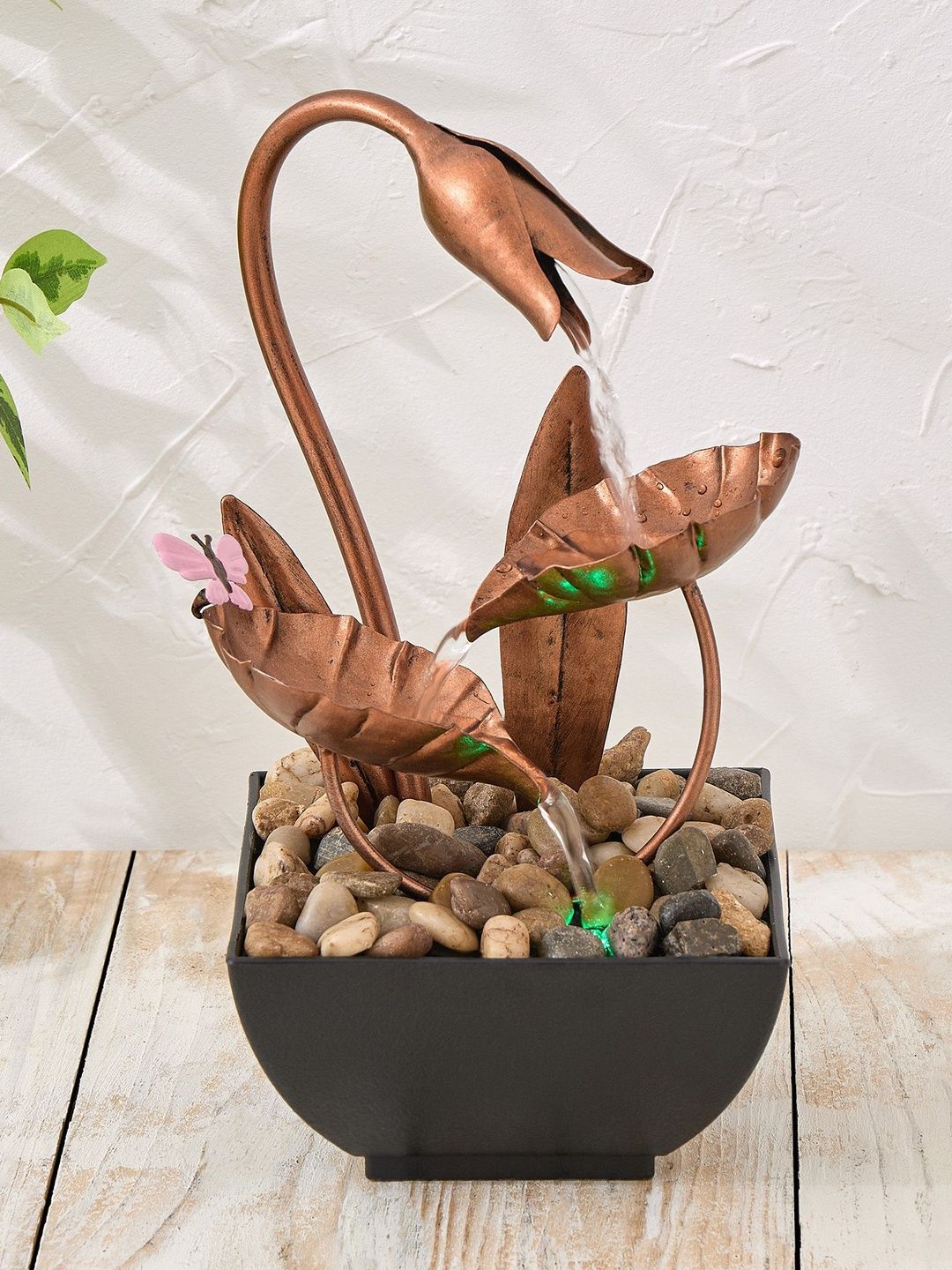 Home Centre Corsica Alpine Brown Lotus Water Fountain-image-11