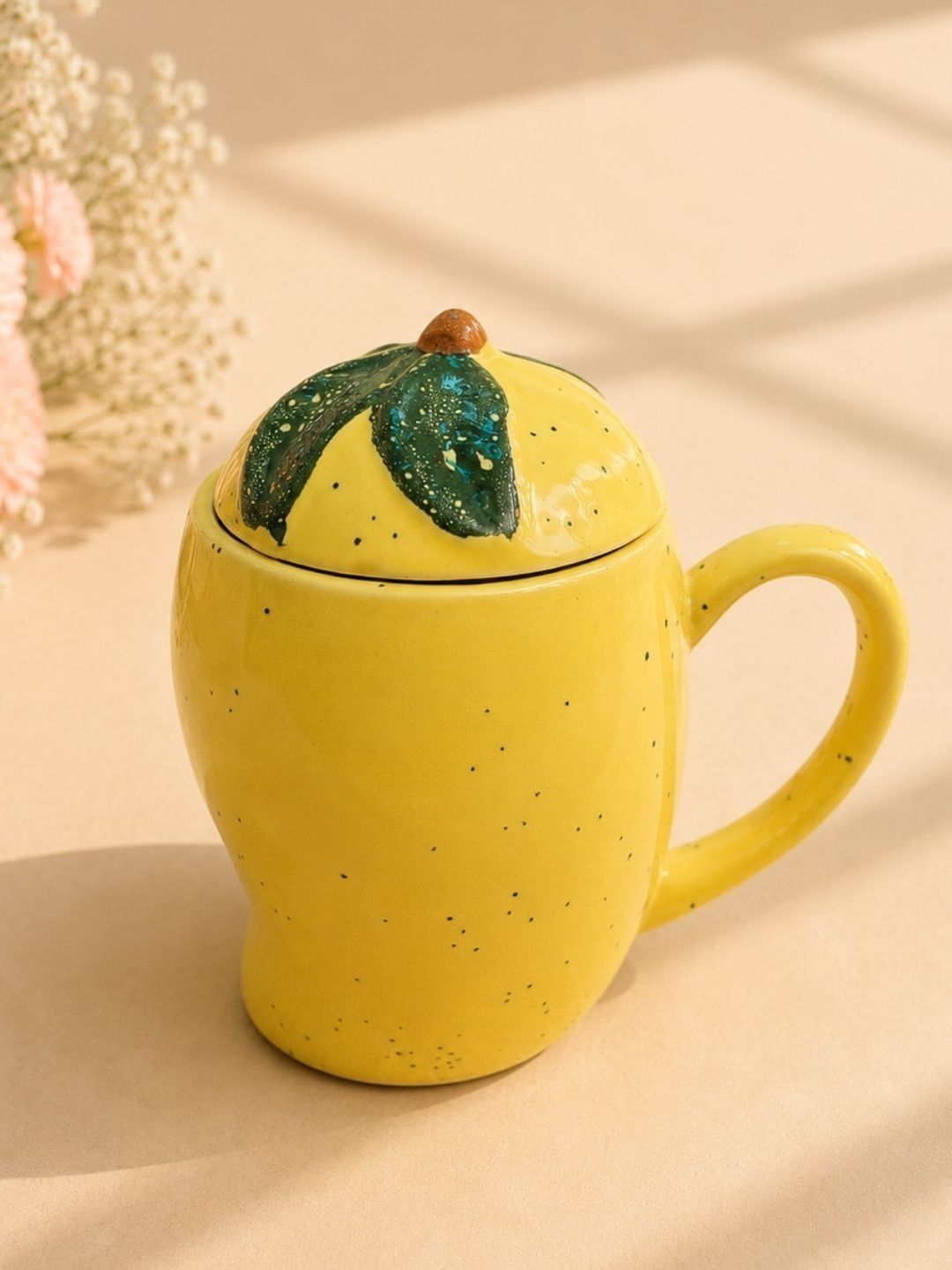 CHAAK DESIGN Multicoloured Hand Painted Printed Ceramic Glossy Mugs Set of Cups and Mugs-picture-13