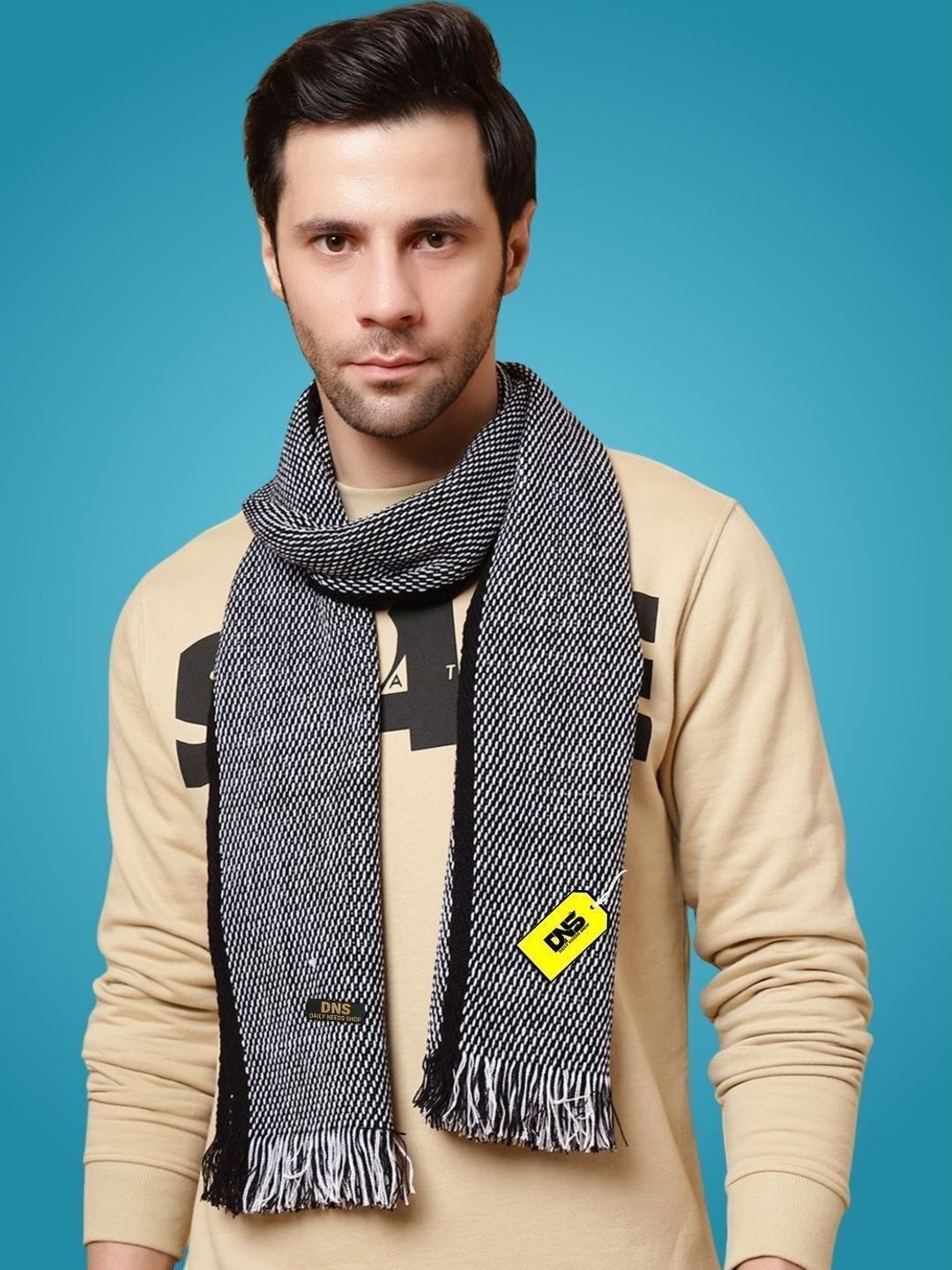 Daily Needs Shop Men Merino Wool Mufflers-image-49