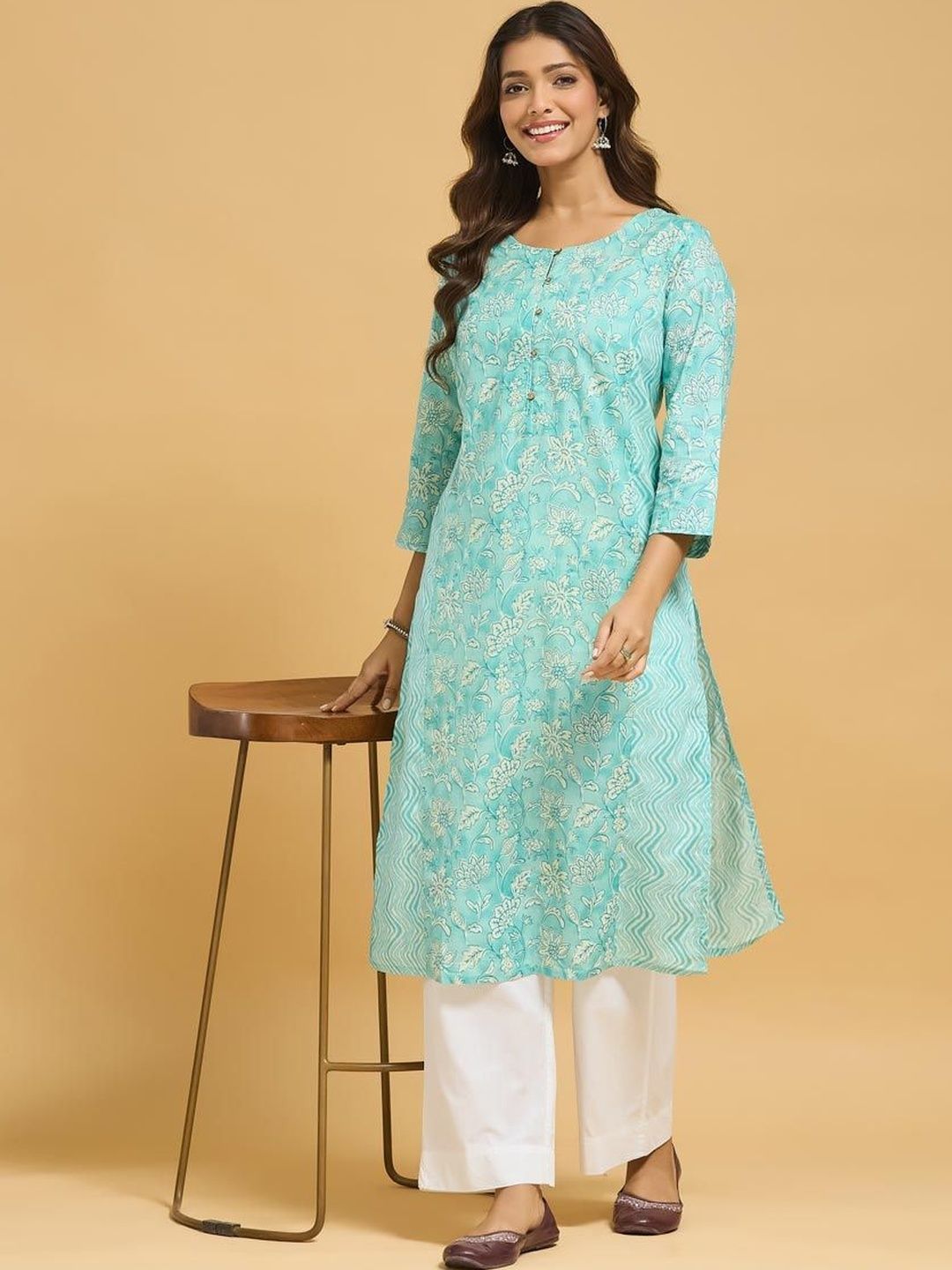 Fabindia Women Floral Printed Kurta