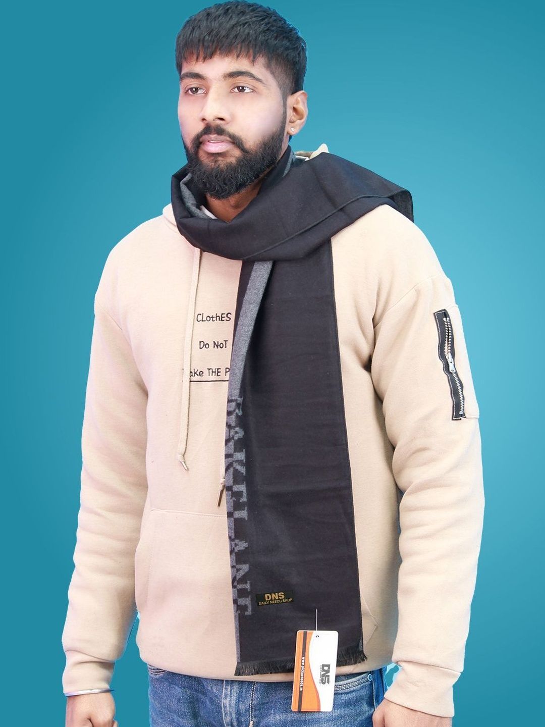 Daily Needs Shop Men Patterned Merino Wool Mufflers-image-27