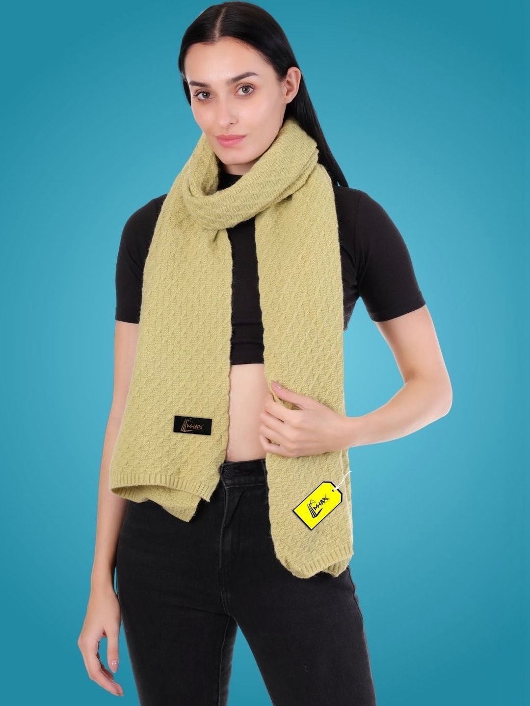 MHAX Women Woven Design Shawl-image-38