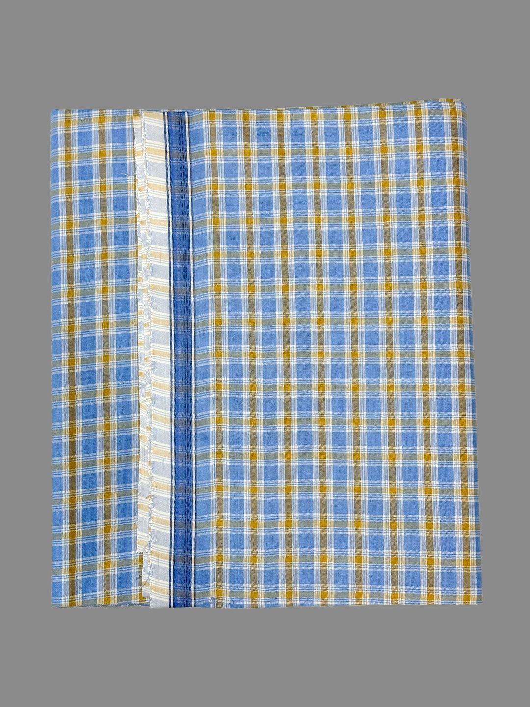Shyam Handloom Men Checked Cotton Dhoti Dhotis-picture-40