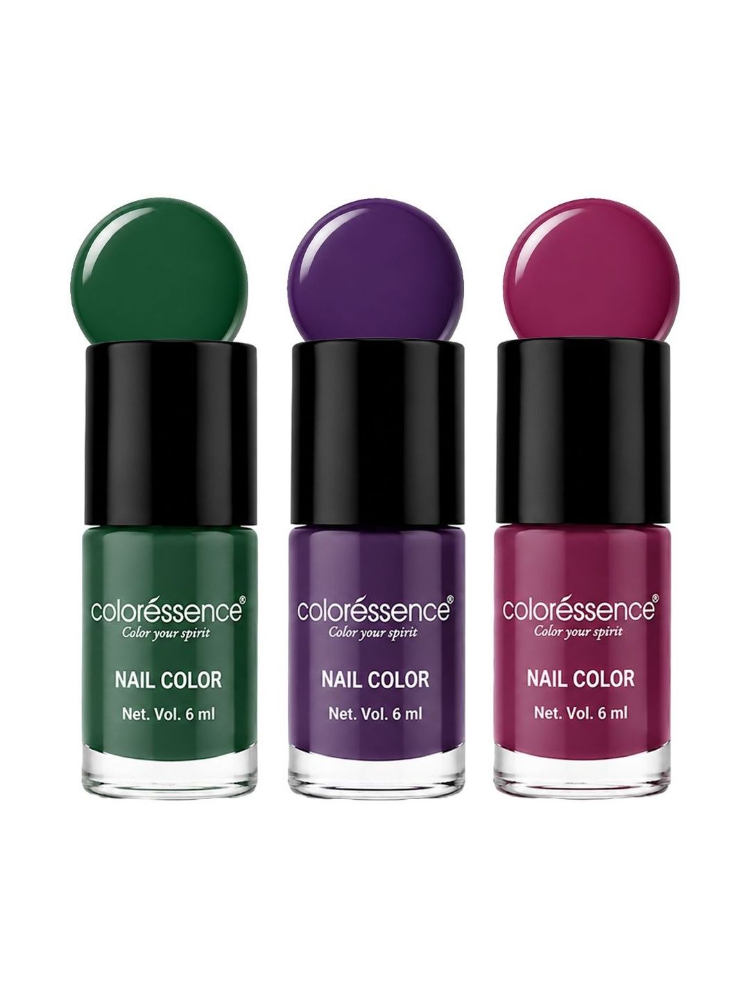 Coloressence Set Of 3 Long Lasting Nail Polish - 6 ml Each-picture-11