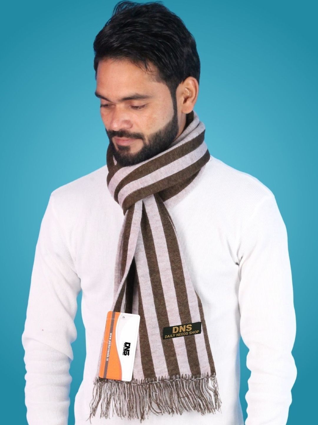 Daily Needs Shop Men Striped Merino Wool Mufflers-image-19