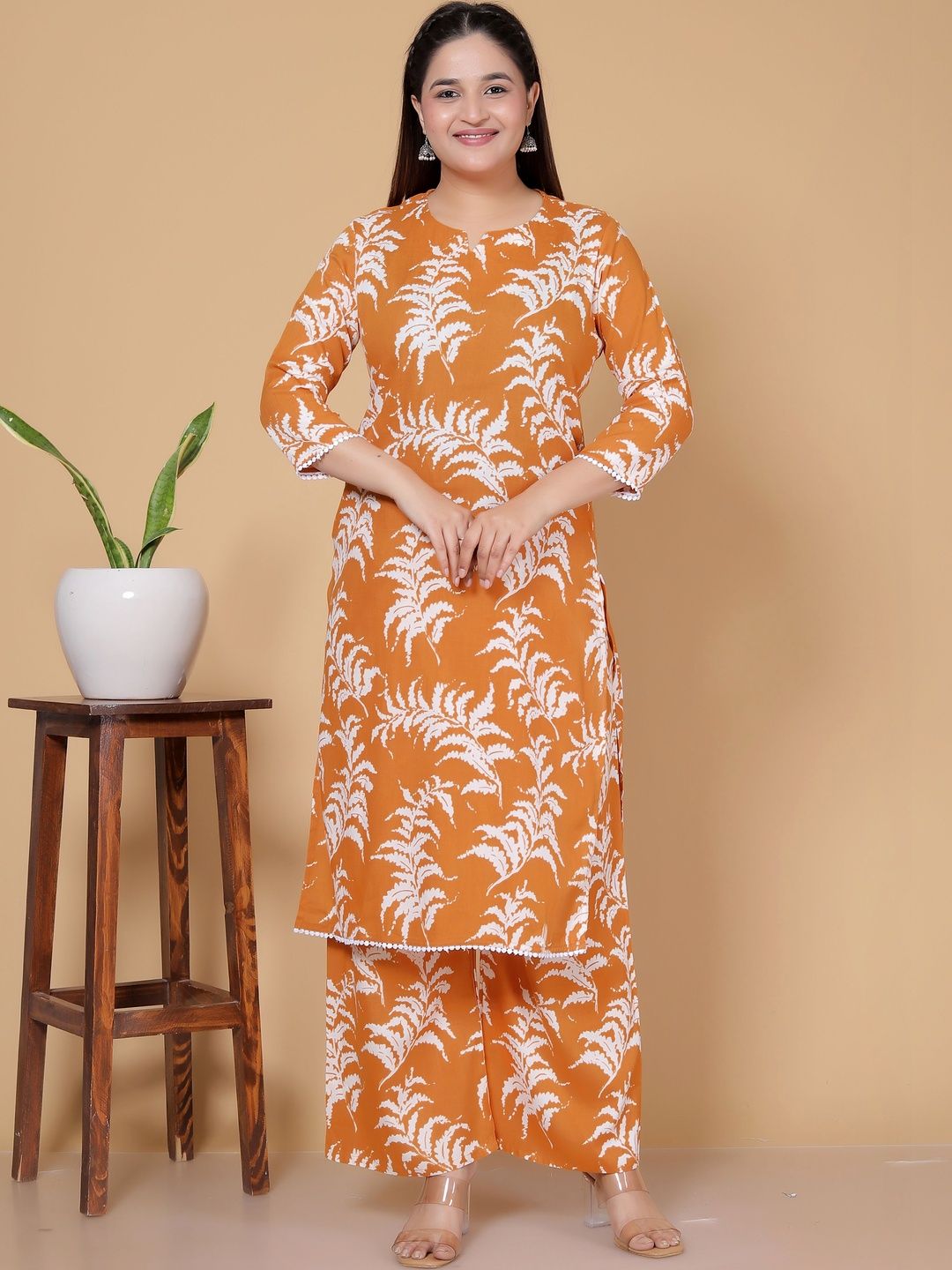 YANDZONE Women Floral Printed Regular Kurta with Palazzos-picture-29