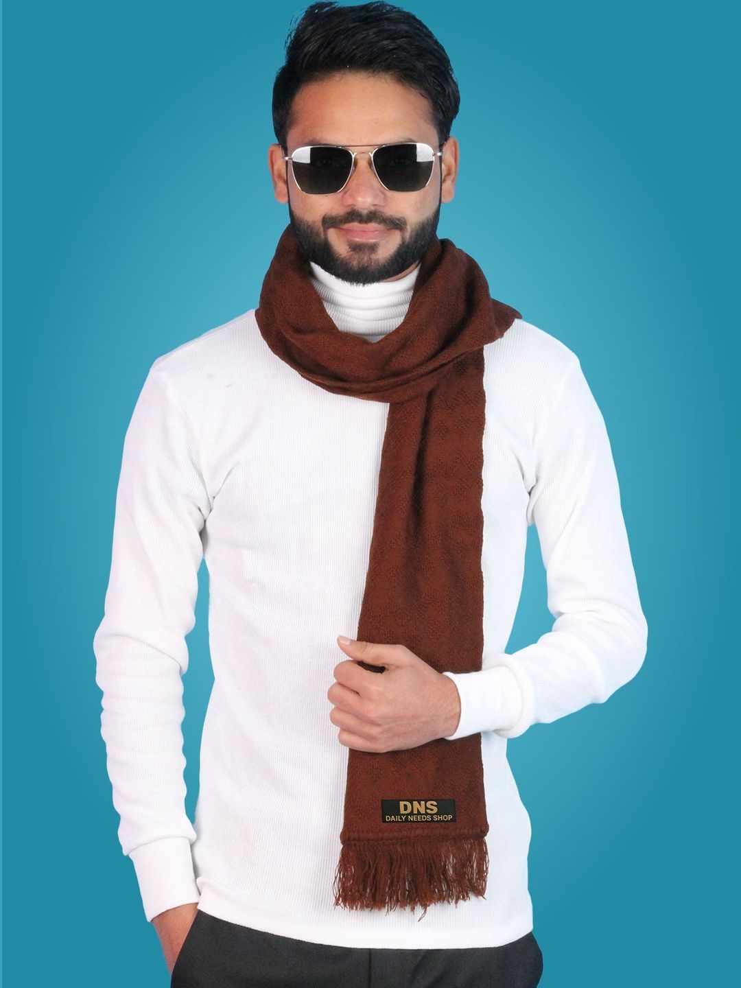 Daily Needs Shop Men Merino Wool Mufflers-image-44