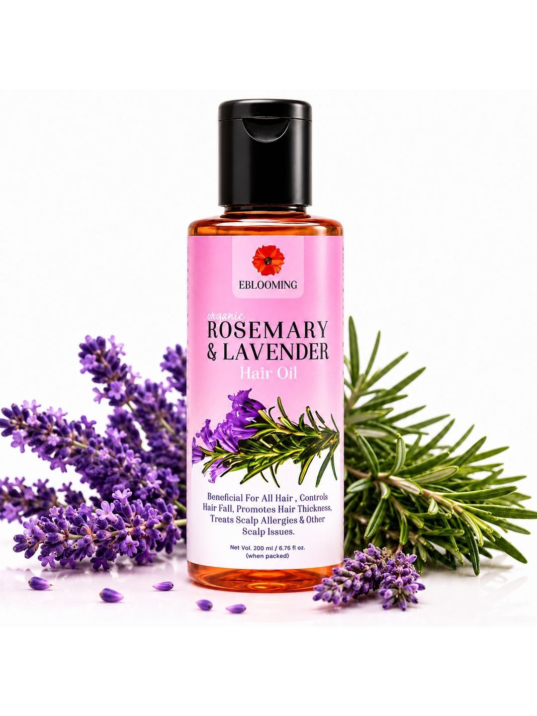 EBLOOMING Rosemary Lavender Hair Oil - 200 ml-image-48