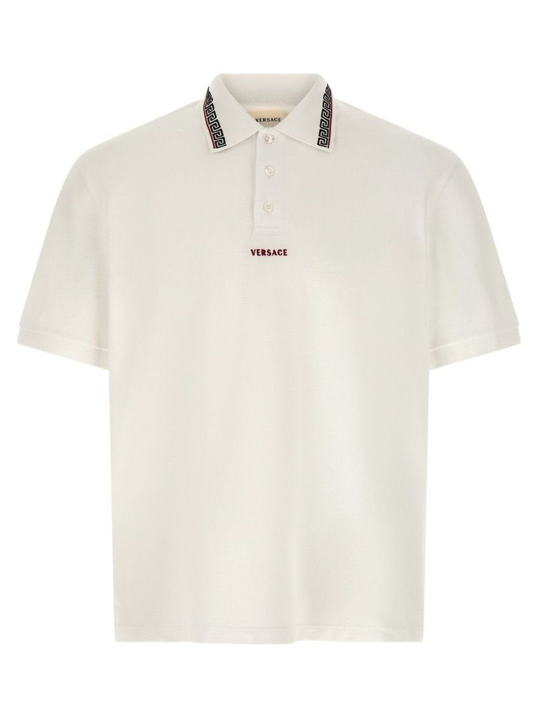 White Logo Shirt Collar Polo-image-35