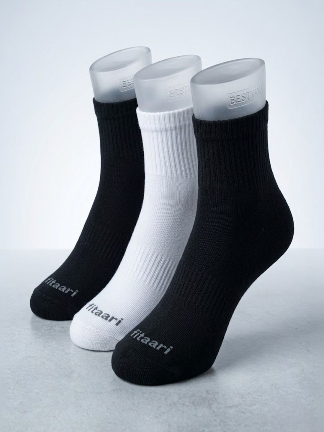FITAARI Men Pack of 3 Above Ankle Socks-picture-11