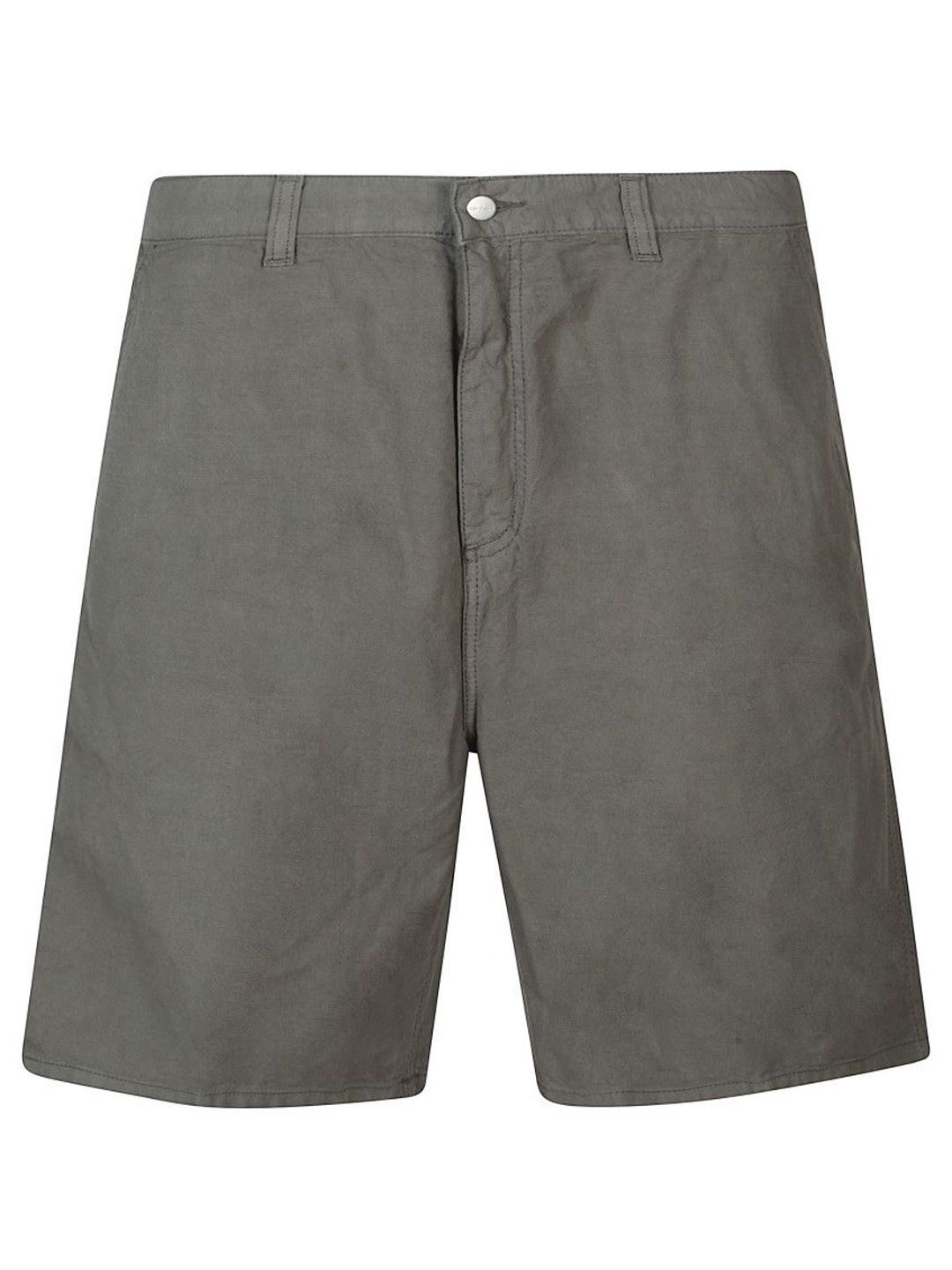 Grey Solid Shorts-image-49