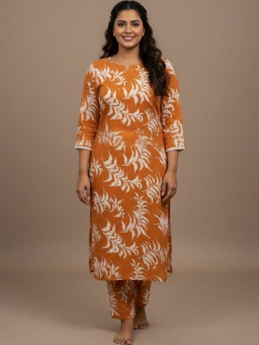 YANDZONE Women Floral Printed Regular Kurta with Trousers-picture-27