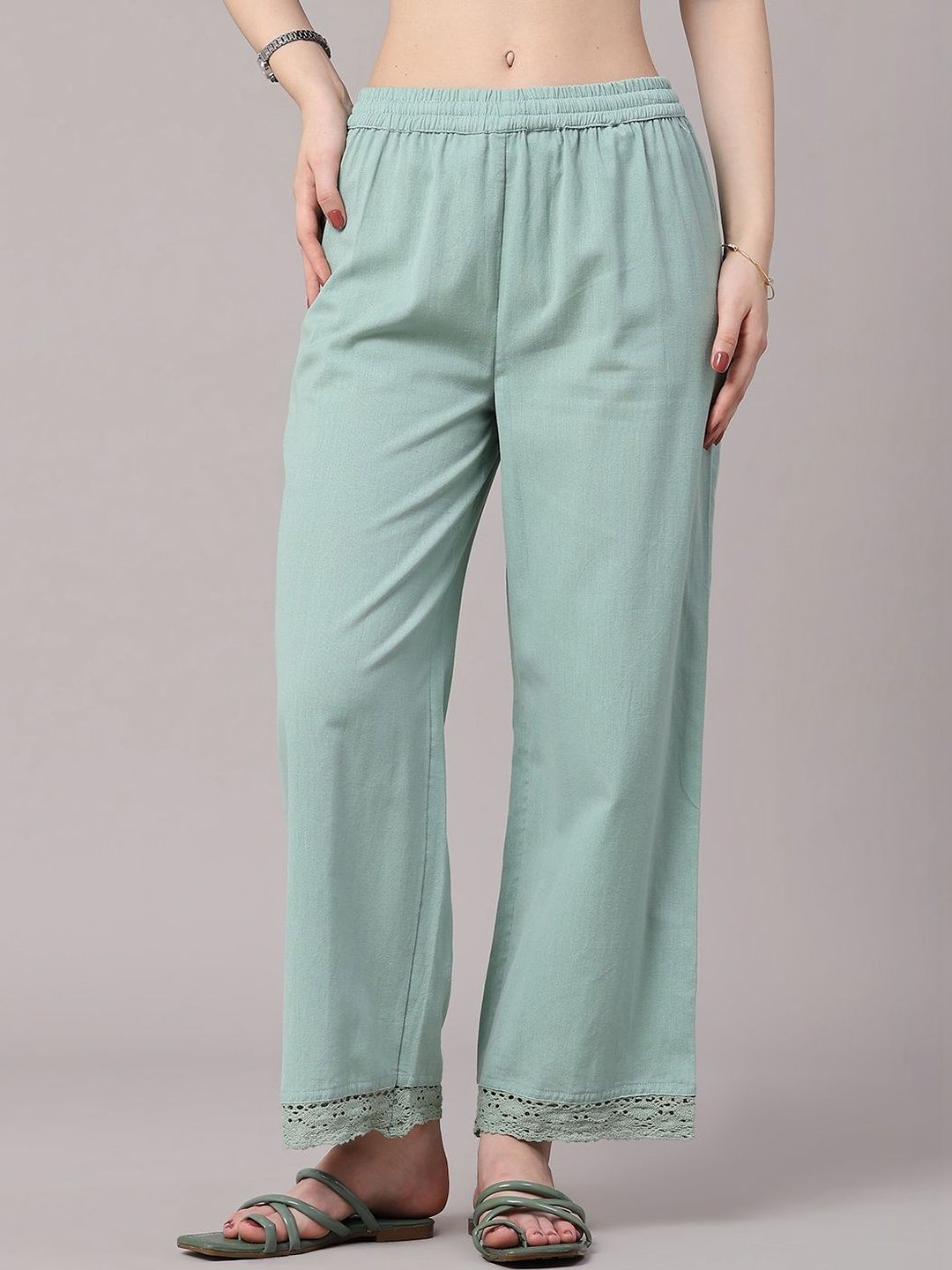 LIMEROAD Women Ethnic Palazzos-picture-46