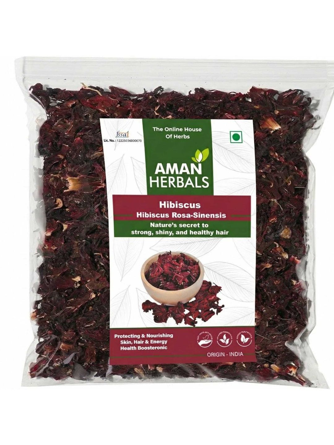 AMAN HERBALS Dry Hibiscus Flower for Hair & Skin - 200 g-image-26