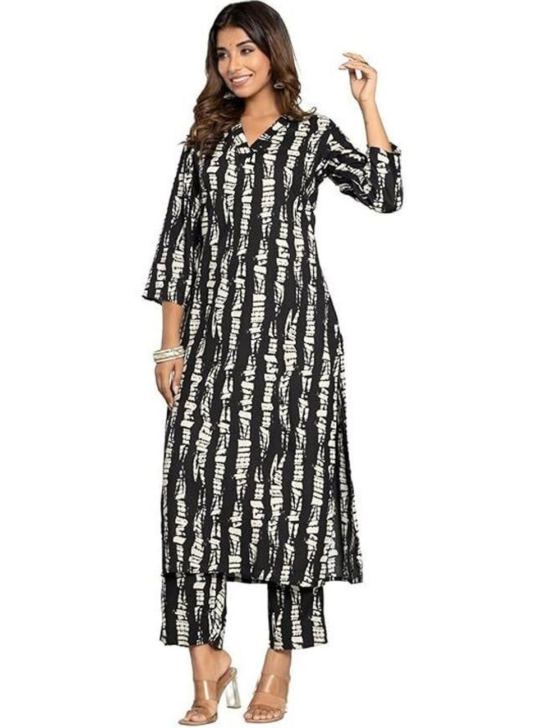 YANDZONE Women Printed Regular Kurta with Palazzos-picture-47