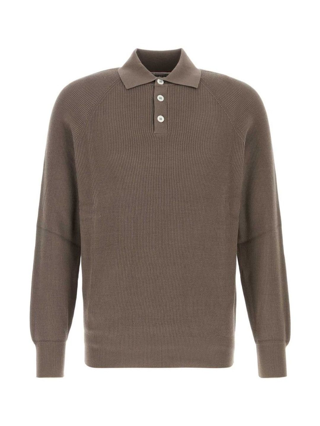 Brown Full Sleeves Polo-image-0