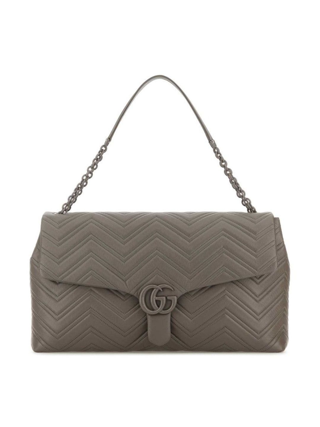 Gucci Grey Maxi GG Marmont Shoulder Bag-picture-45