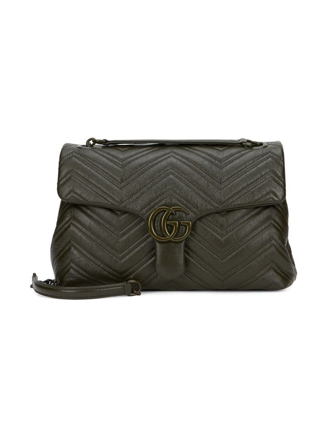 Gucci Green GG Marmont Medium Shoulder Bag-picture-36
