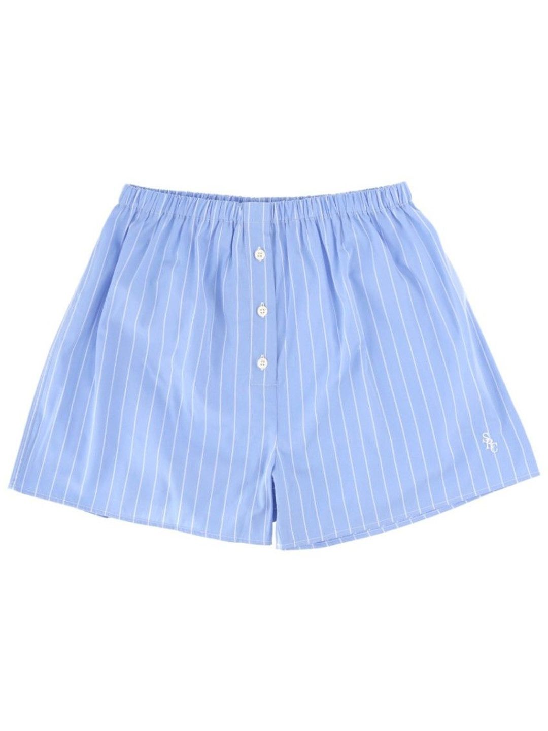 Sporty & Rich Light Blue Stripes Shorts-picture-55