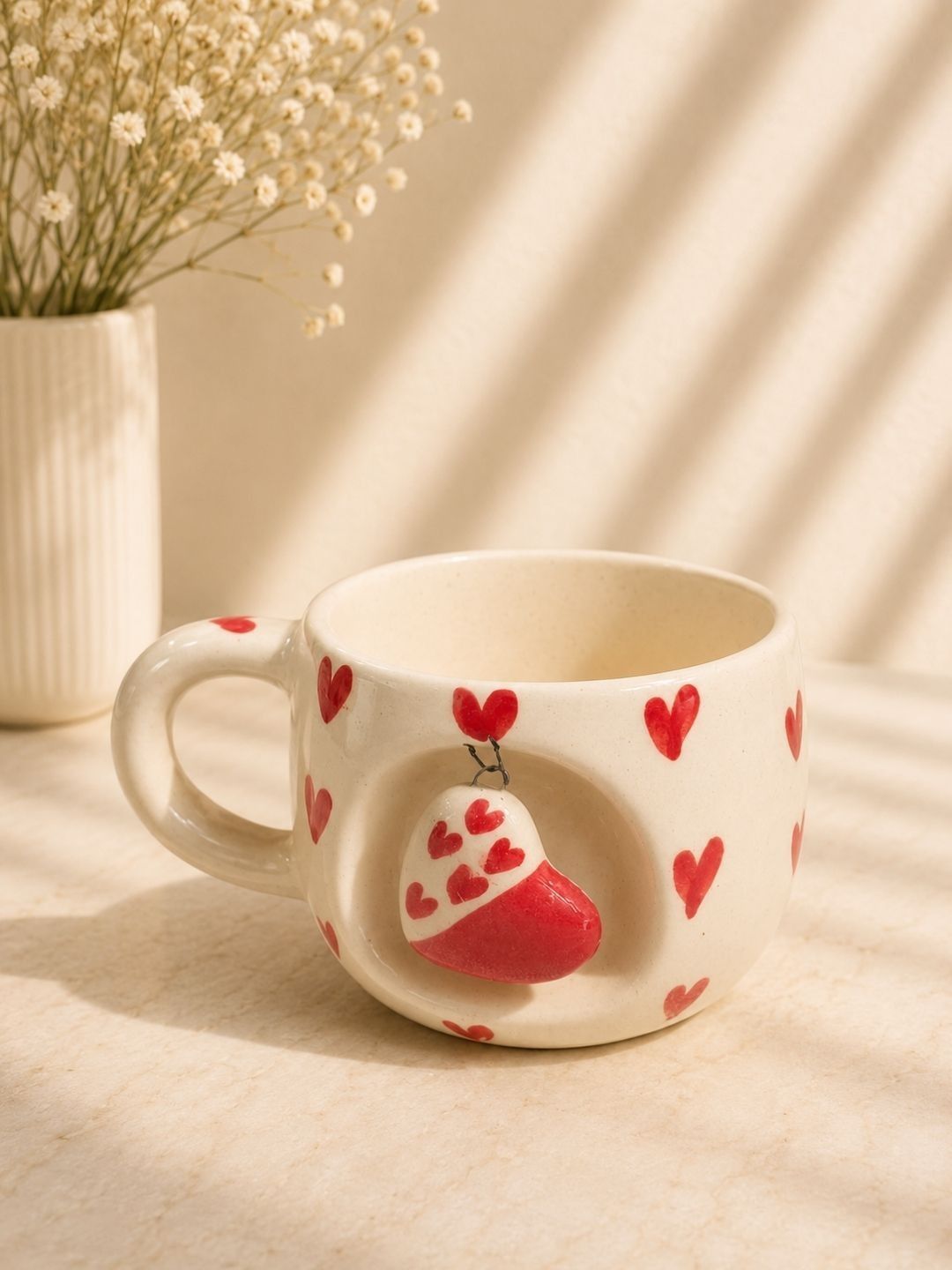 CHAAK DESIGN Multicoloured Hand Painted Printed Ceramic Matte Mugs Set of Cups and Mugs-image-19