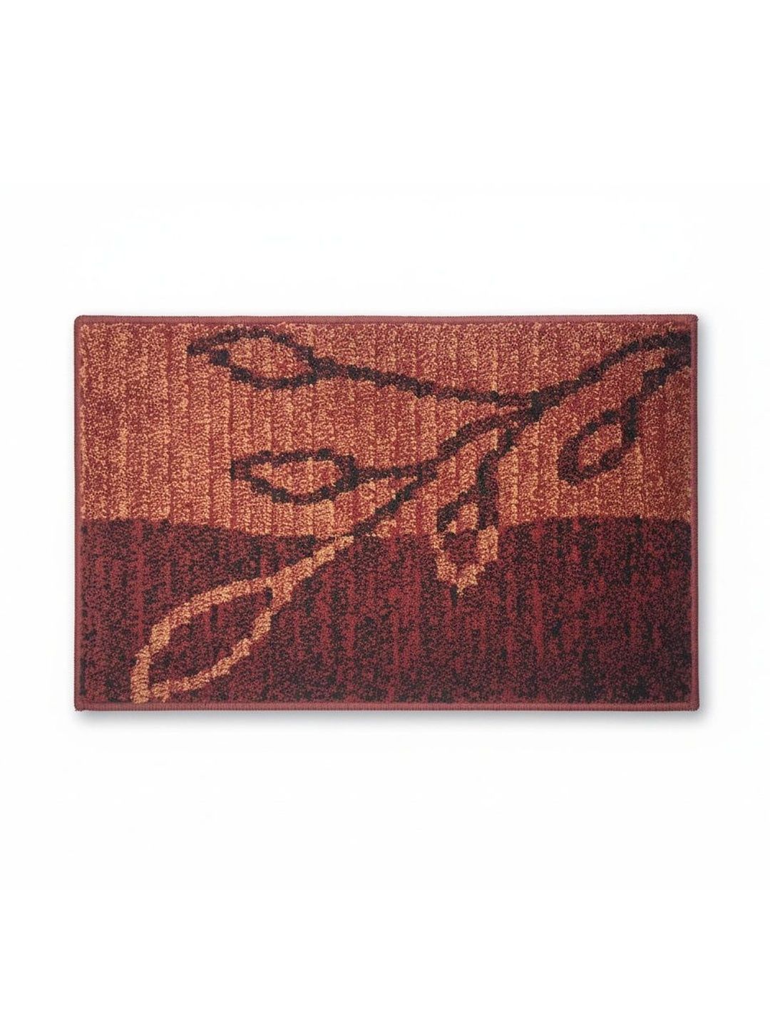 Themes Furnishings & Decor Maroon & Black Abstract Design Doormat-image-12