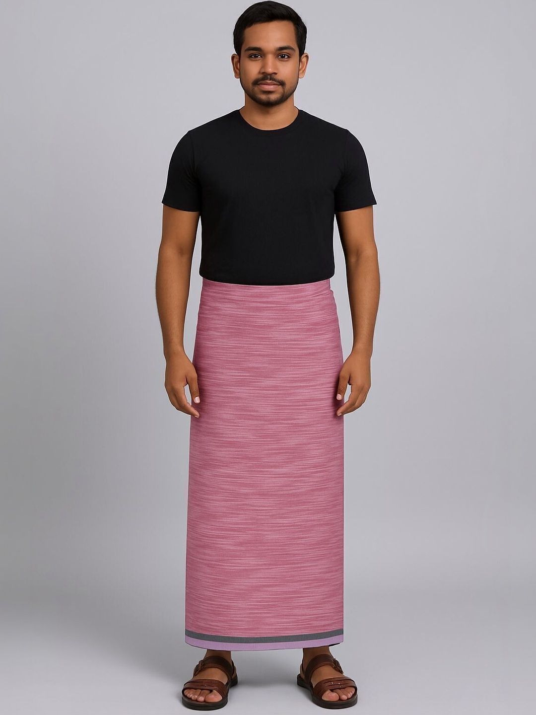 Shyam Handloom Men Striped Cotton Dhoti Dhotis-picture-30