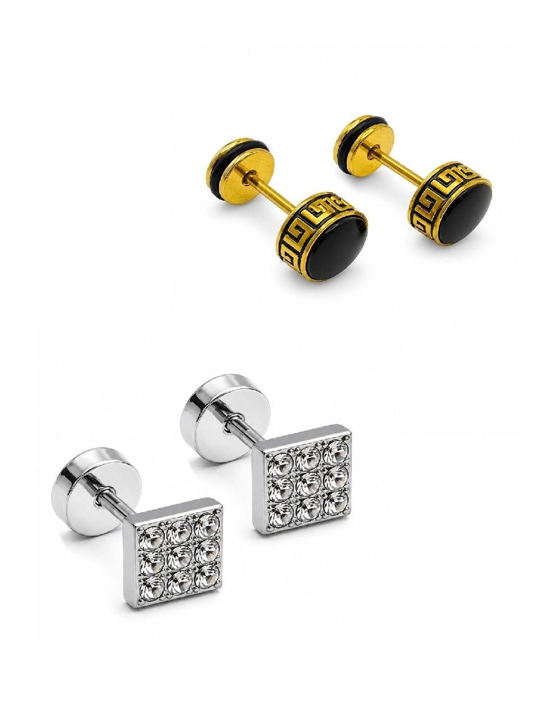 Adhvik Square Studs Earrings-picture-31