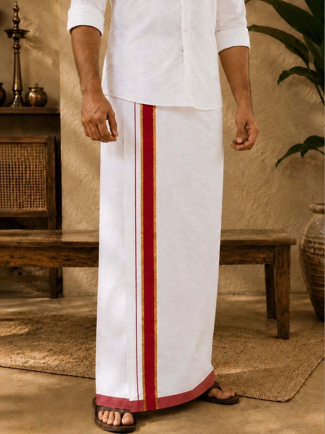 Shyam Handloom Men Cotton Dhoti Dhotis-picture-10