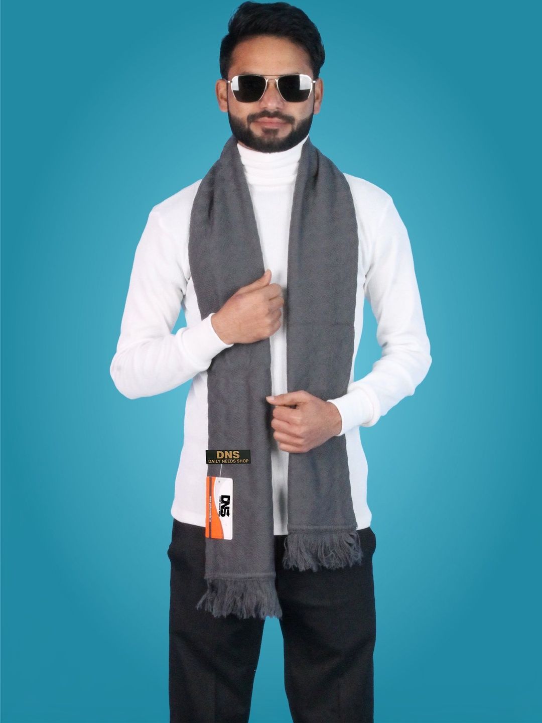 Daily Needs Shop Men Merino Wool Mufflers-image-43