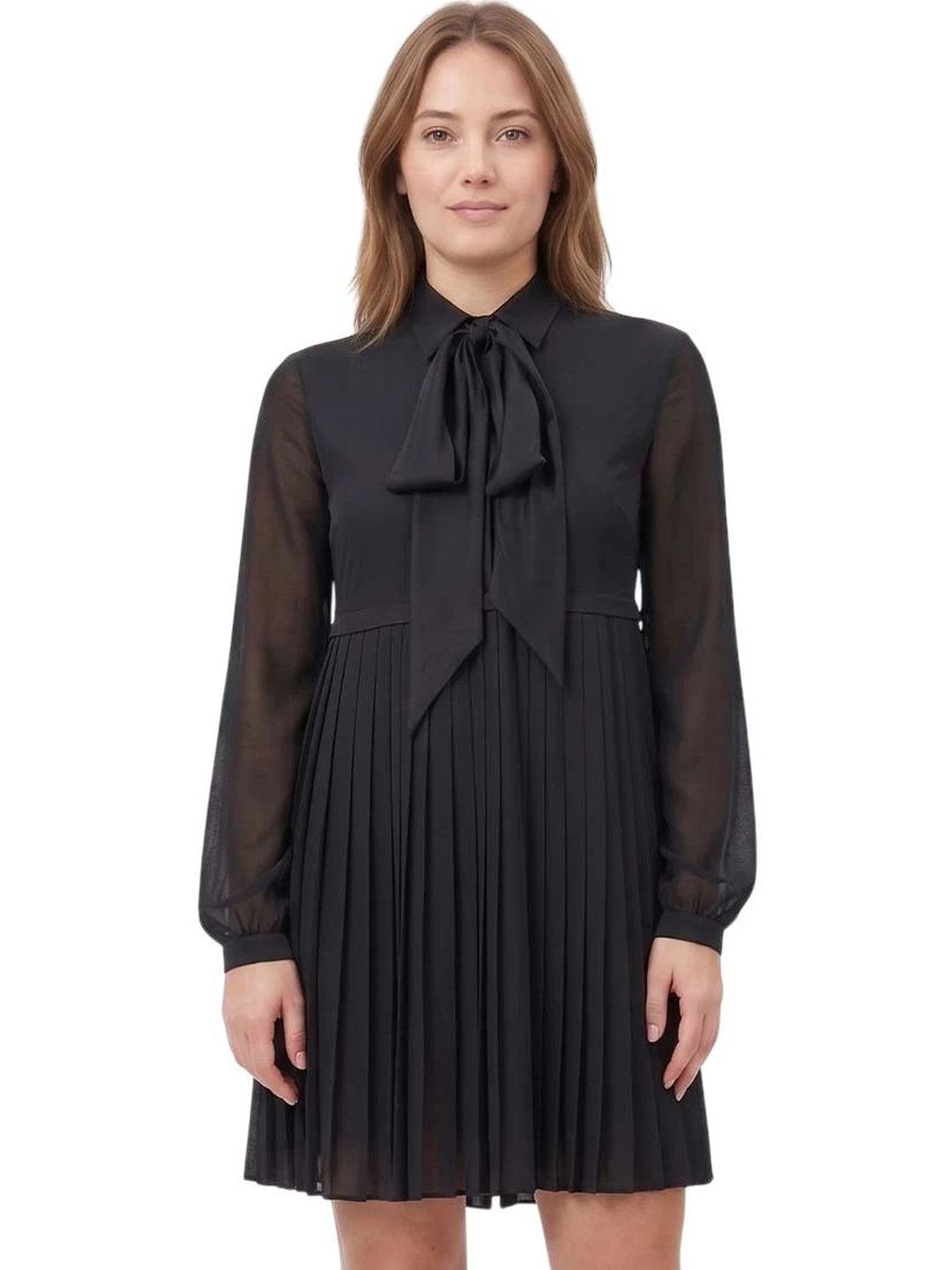 Versace Black Crepe Mini Dress-picture-14